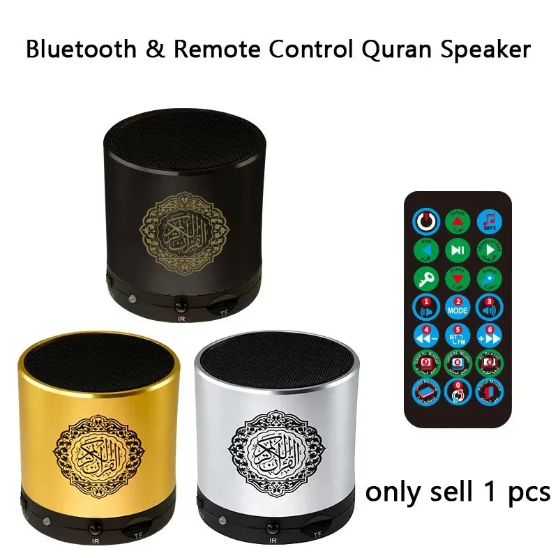 Islamic Arab Quran Mini Bluetooth Wireless Speaker Portable Muslim Azan Holy Ramadan FM Radio Music Sound Box Islam Koran Arabic