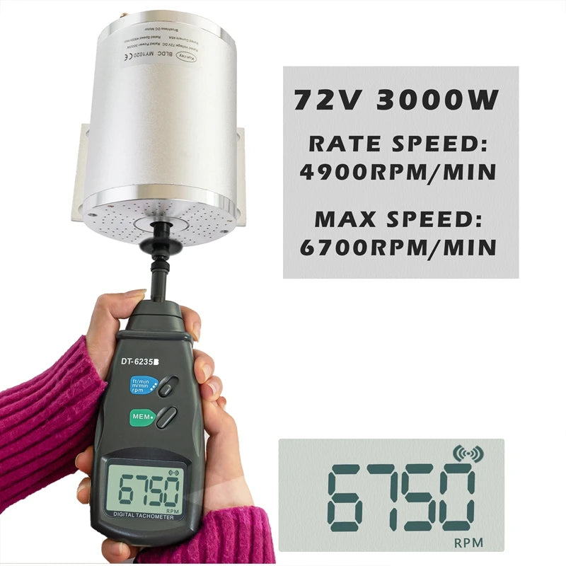 Ebike Conversion Kit 3000w Electric Scooter Motor 48V/72V BLDC Brushless Motor ebike kit 3000w Controller Throttle