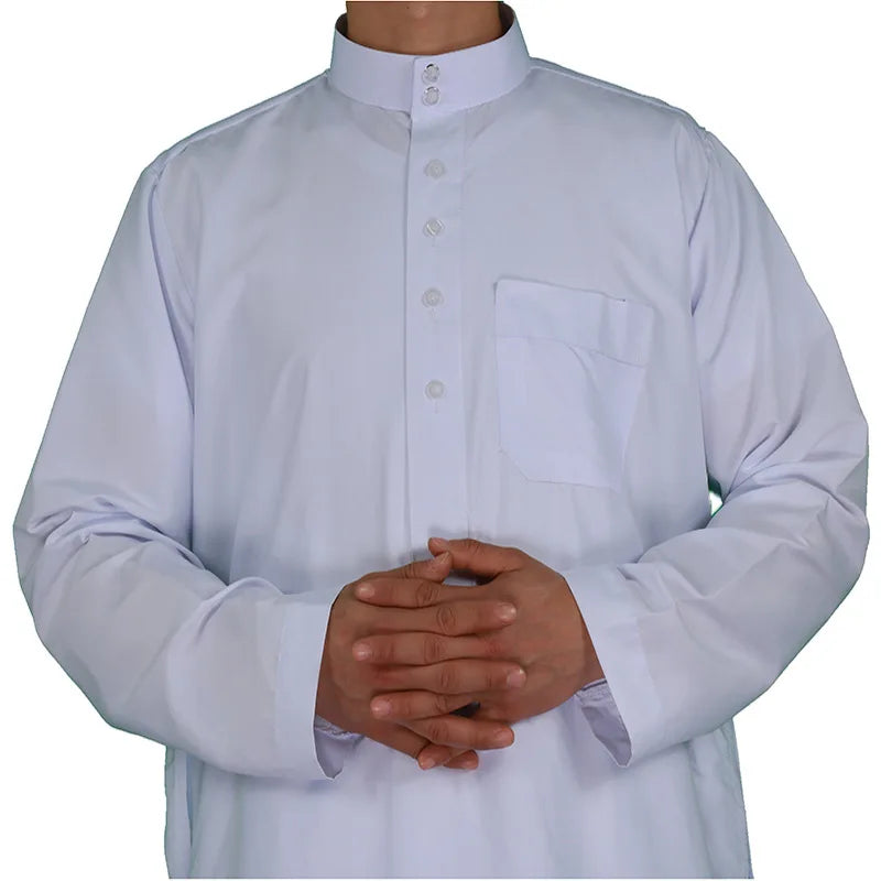 Islamic Clothing Men Length Long Sleeve Loose Muslim Men Saudi Arabia Pakistan Kurta Muslim Costumes Muslim Dress Kaftan Thobe
