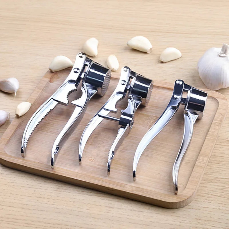 Kitchen Garlic Press Garlic Clips Multi Functional Stainless Steel Manual Pull Efficient Ginger Garlic Crusher Home Utensils