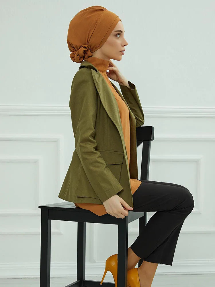 Islamische Hut Hijabs für Frau trend ige Blume Kopftuch Unter kappe Motorhaube Frauen muslimischen Turban Hut Damen Kopf wickel Bandana Schädel kappe