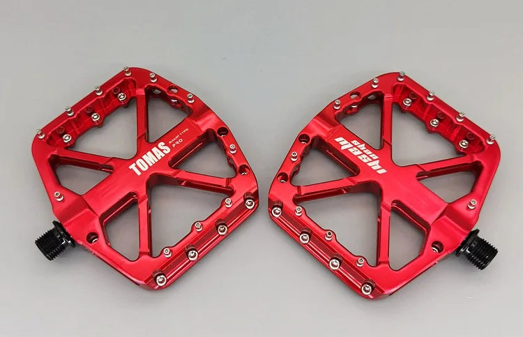 2024 new wide polished bicycle pedals Road Bicycle 3 Bearings Pedal  Mountain Bike Cycling Anti-slip Pedal