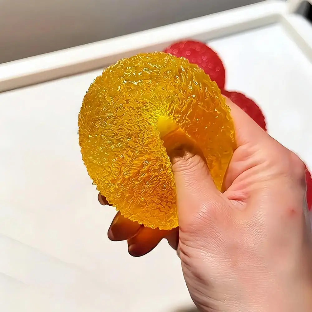 Sensory Squeeze Ball Fidget Toy with Rustling Sound Malleable Stress Relief Toy Anxiety Relief Handmade Creative Gift