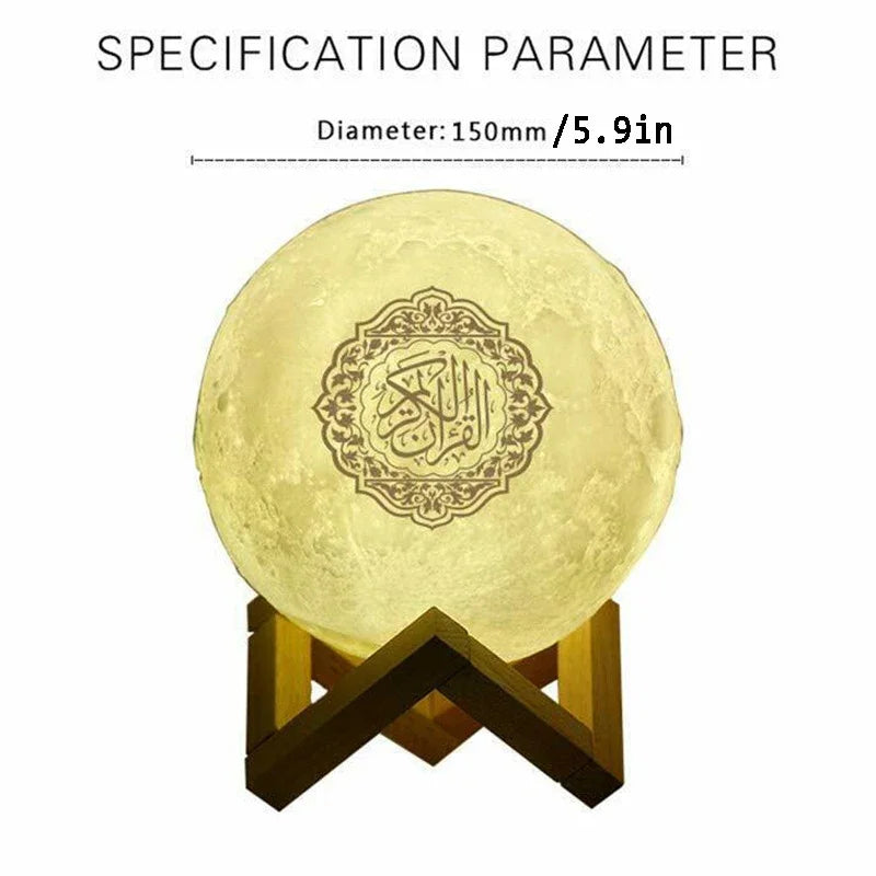 Quran Islam Arabic Koran Muslim Ramadan Azan Wireless Portable Bluetooth Speaker Bright Night Light Lamp Holy Islamic Arab Music