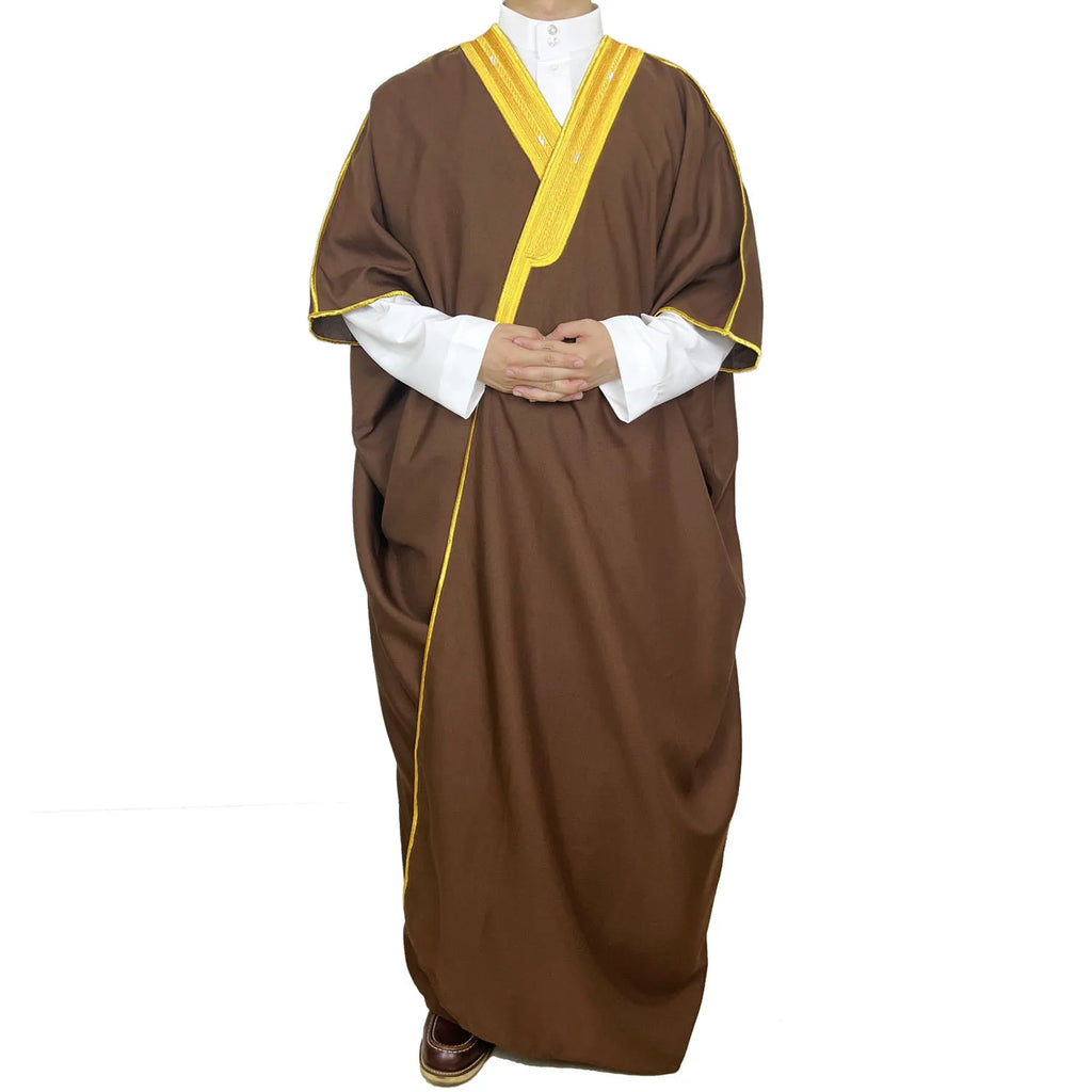 Islamische Dubai Saudi Abayas Gebet Abaya Naher Osten Herren Robe Muslim Kleid Kimono Dishdasha Kleidung Kaftan Ramadan Jubba Thobe