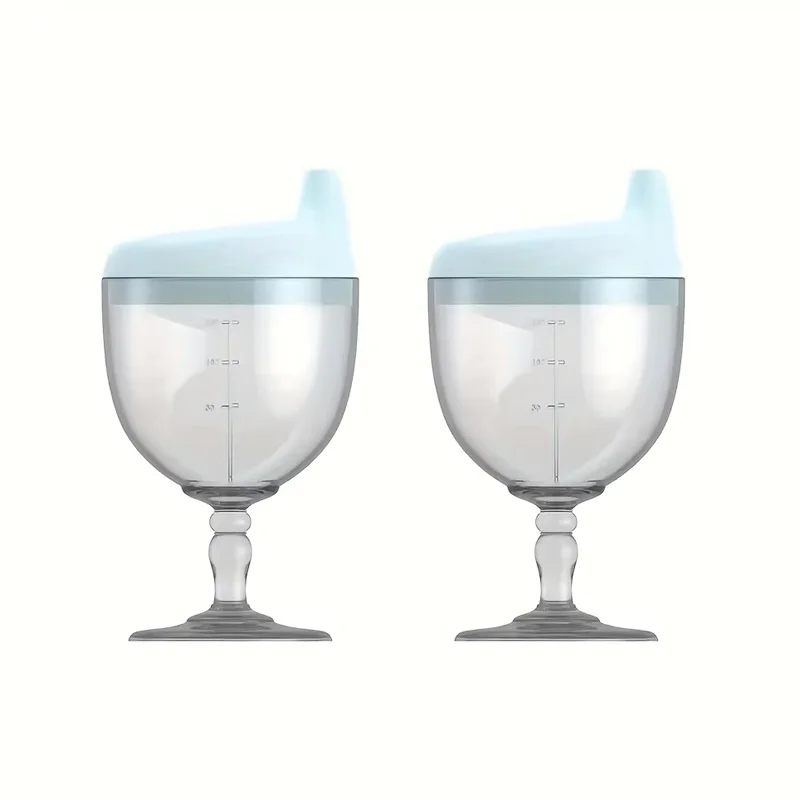 1pc Fun Party Cup for Kids,Cheerful Baby Wine Sippy Cup,Juice Milk Water Training Cup,Plastic Goblet Chalices for Birthday Party