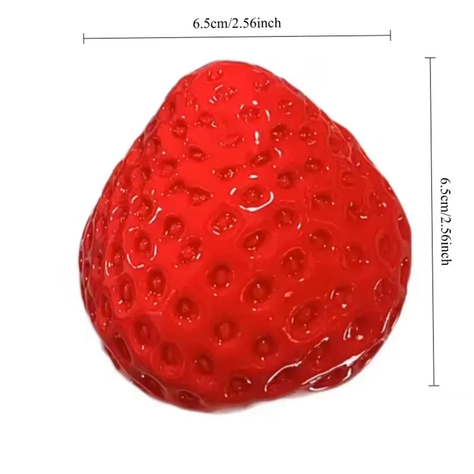 *Strawberry Taba Squishy Fidget Toy - Slow Rebound Stress Relief Toy for Kids, Adults, Office & Party Favors - Squeeze Gift