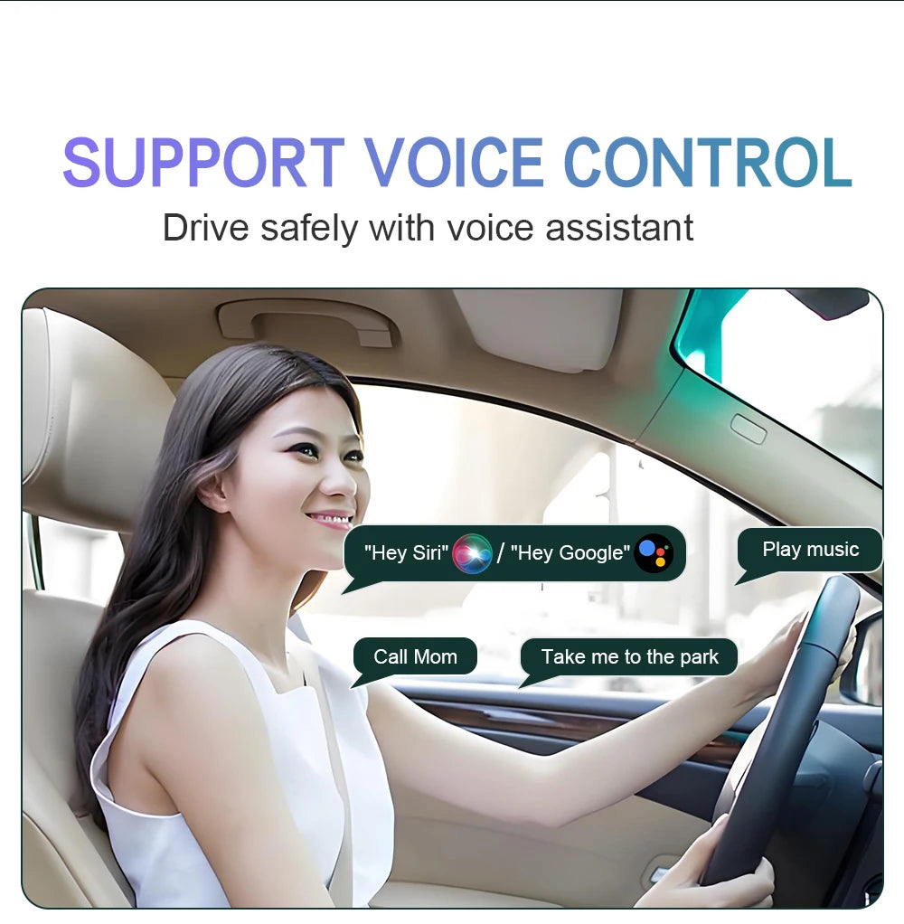 Kompakter Kabelloser CarPlay Android Auto USB-Adapter, Kabelgebunden zu Kabellos Upgrade, Einfache Installation, Automatische Verbindung, Kompatibel mit 98% aller Autos