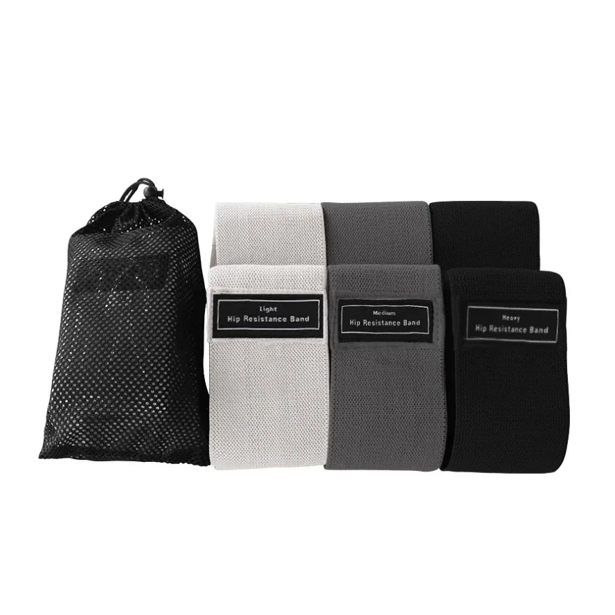 Glute Thigh Elastic Workout Bands Fabric Resistance Hip Booty Bands Squat Circle Stretch Fitness Strips Loops Yoga Gym Equipment
