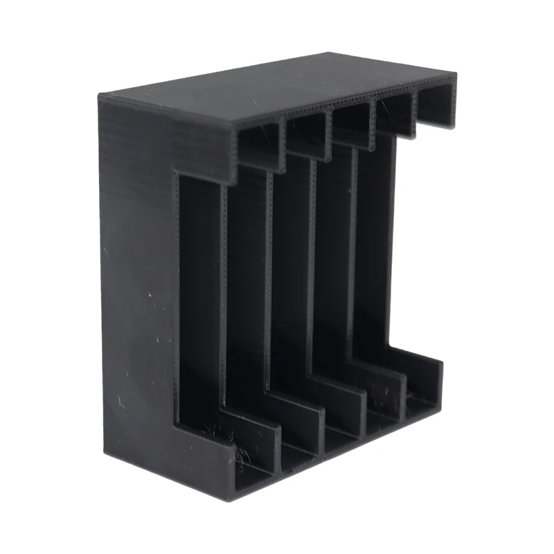 Festplattenaufbewahrungsbox 3,5-Zoll Mechanische Festplattenaufbewahrungsbox 3D-Gedrucktes Schwarzes Aufbewahrungsregal Organizer Wohnwagen-Zubehör
