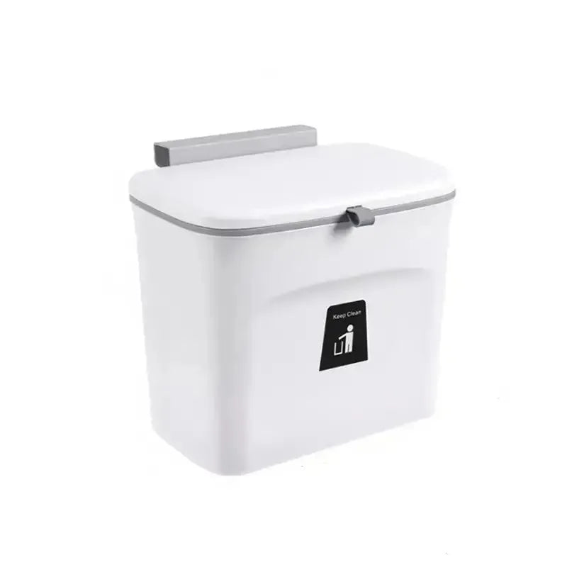 Kitchen Wall Mounted Garbage Bin, Household Storage Box, Flip Sliding Garbage Bin, Suitable For Bedrooms And Bathrooms
