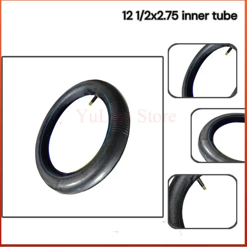12In Electric bicycle Inner Tube 12 1/2x2.75With Straight/bent Mouth Valve EBike Scooter 12.5x2.75 Tube DurableWear
