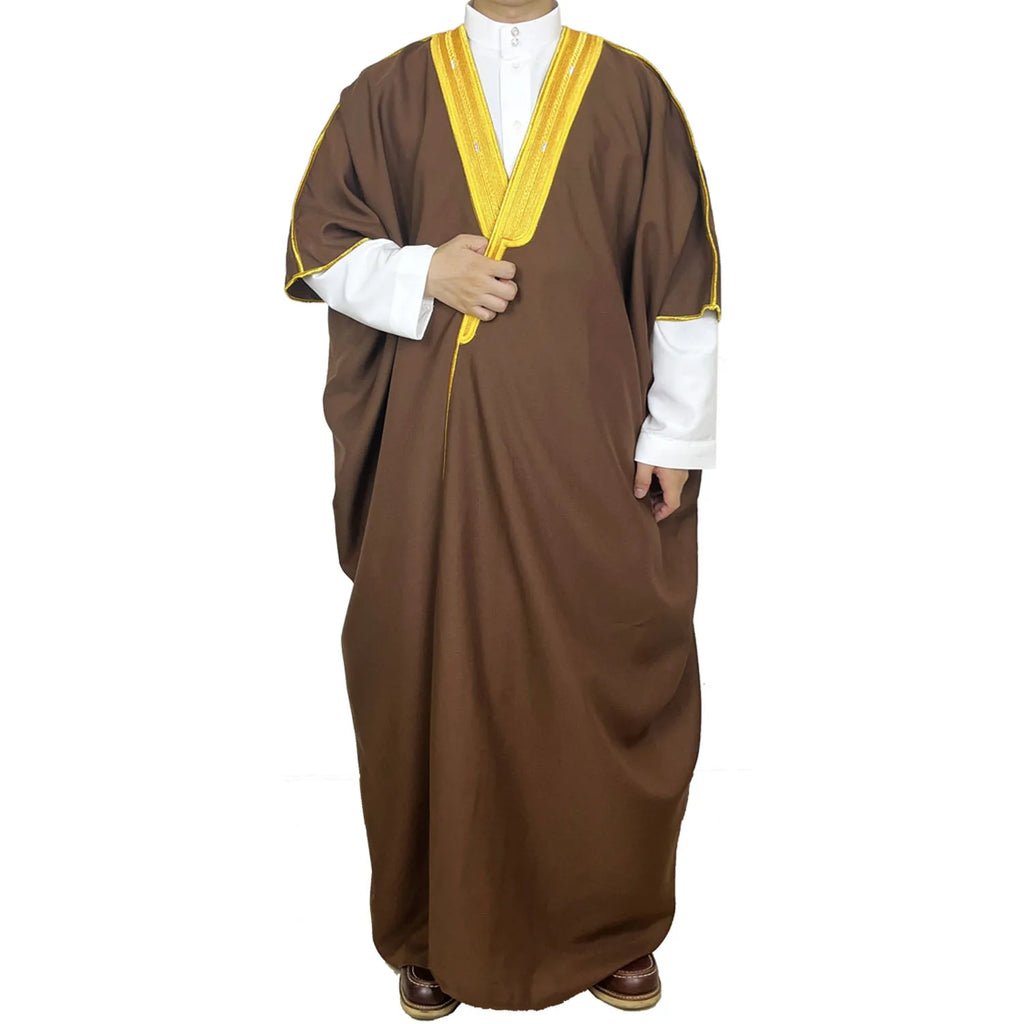 Islamische Dubai Saudi Abayas Gebet Abaya Naher Osten Herren Robe Muslim Kleid Kimono Dishdasha Kleidung Kaftan Ramadan Jubba Thobe