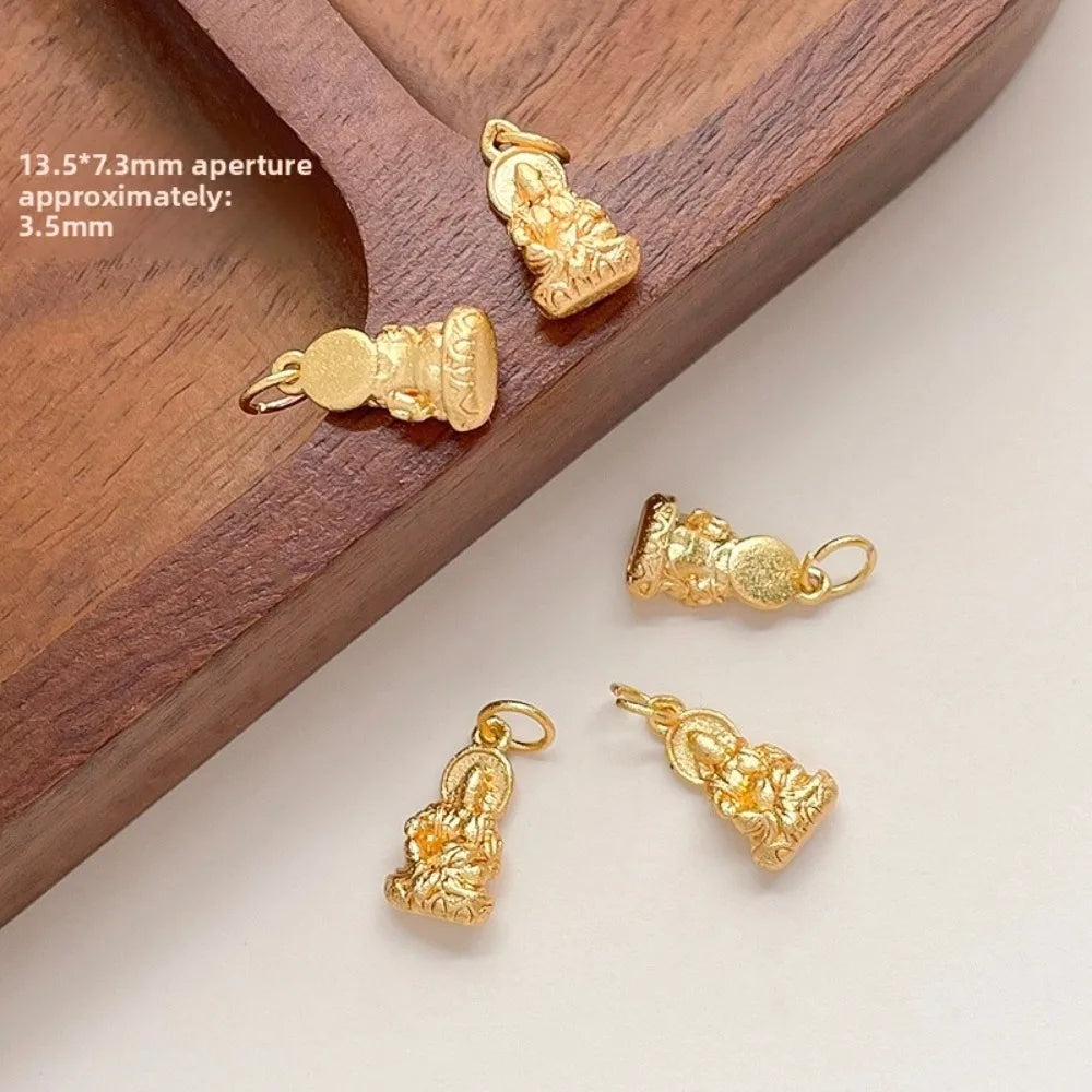 5 Pieces Matte Gold Retro Duck Tail Lantern Pendant DIY Jewelry Making Necklace, Bracelet, Clothing Accessory Materials