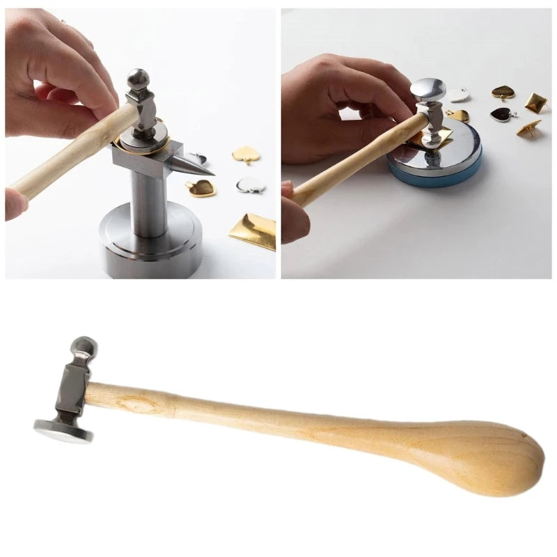 Schmuck Handwerk Holzgriff Hammer Ergonomischer Goldschmied Hammer für Heimwerker Dropshipping