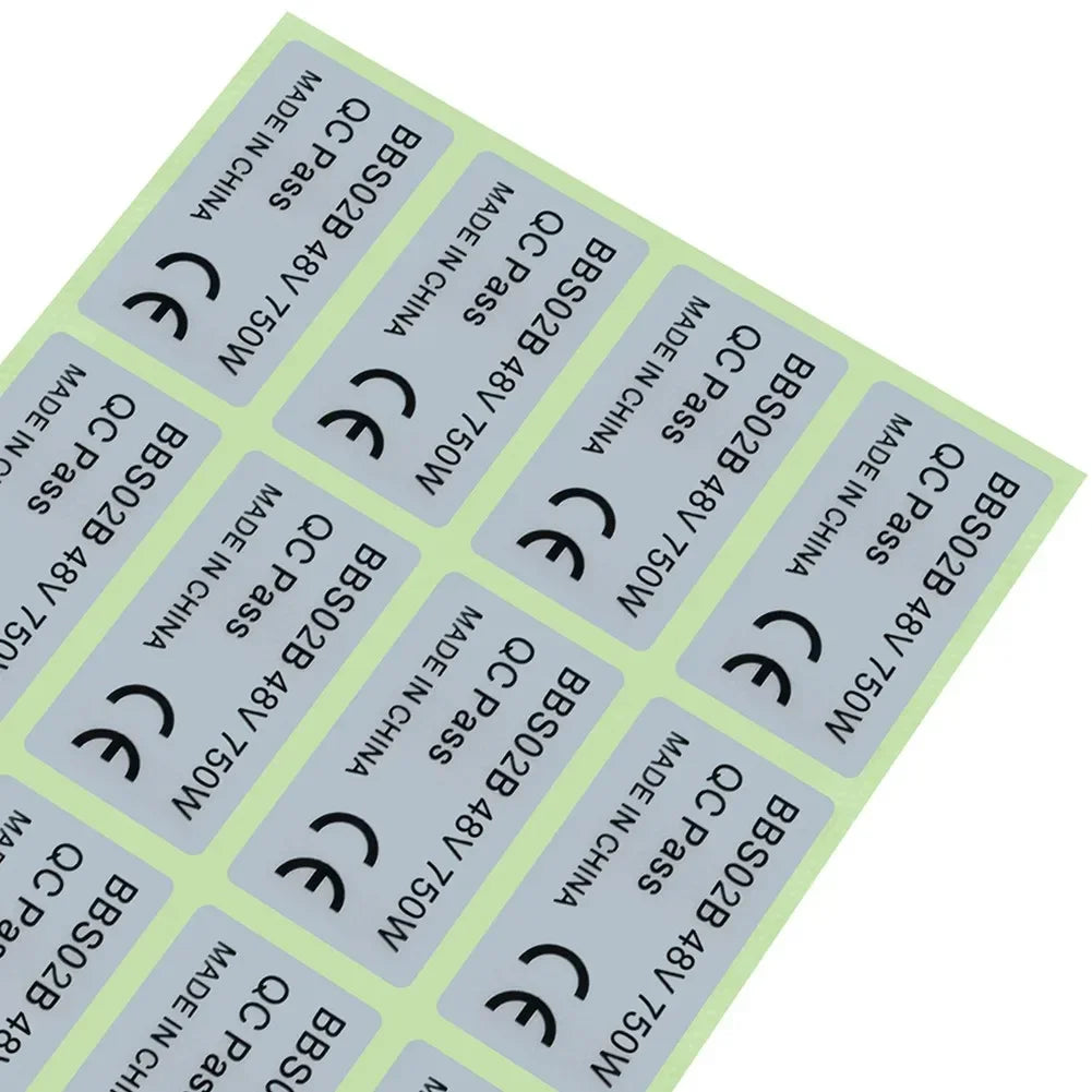 20Pcs Ebike Electric Bicycle Sticker PVC Stickers For BAFANG 36V 250W/48V 750W01/BBSHD Electric Bike Accessories