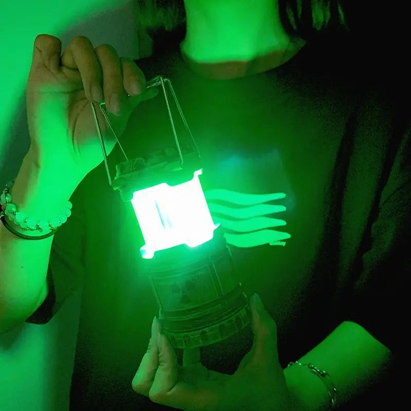 Mini Simulation Nuclear Reactor Lantern Handheld Camping Light Halloween Night Lamp Home Decorative Ornaments Gift