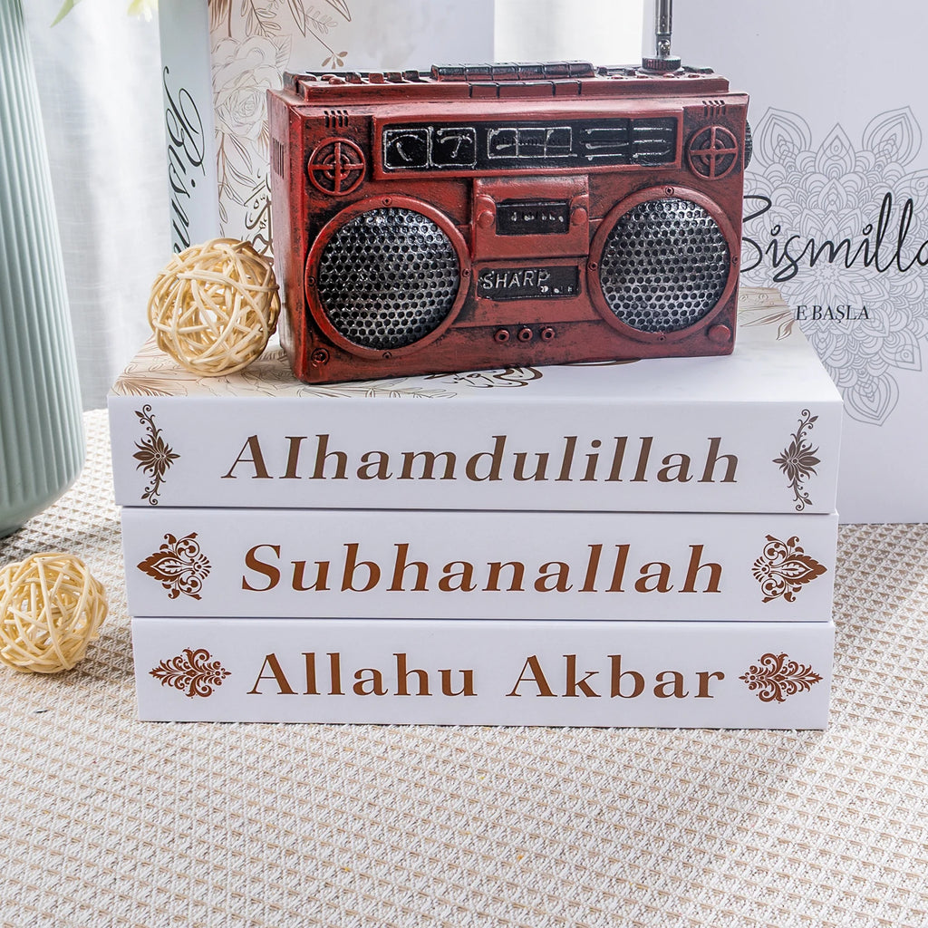 Islamic Serie Fake Book Boxs for Coffee Table Decoration Living Room Fashion Prop Books Home Decoration Model Room Accessories