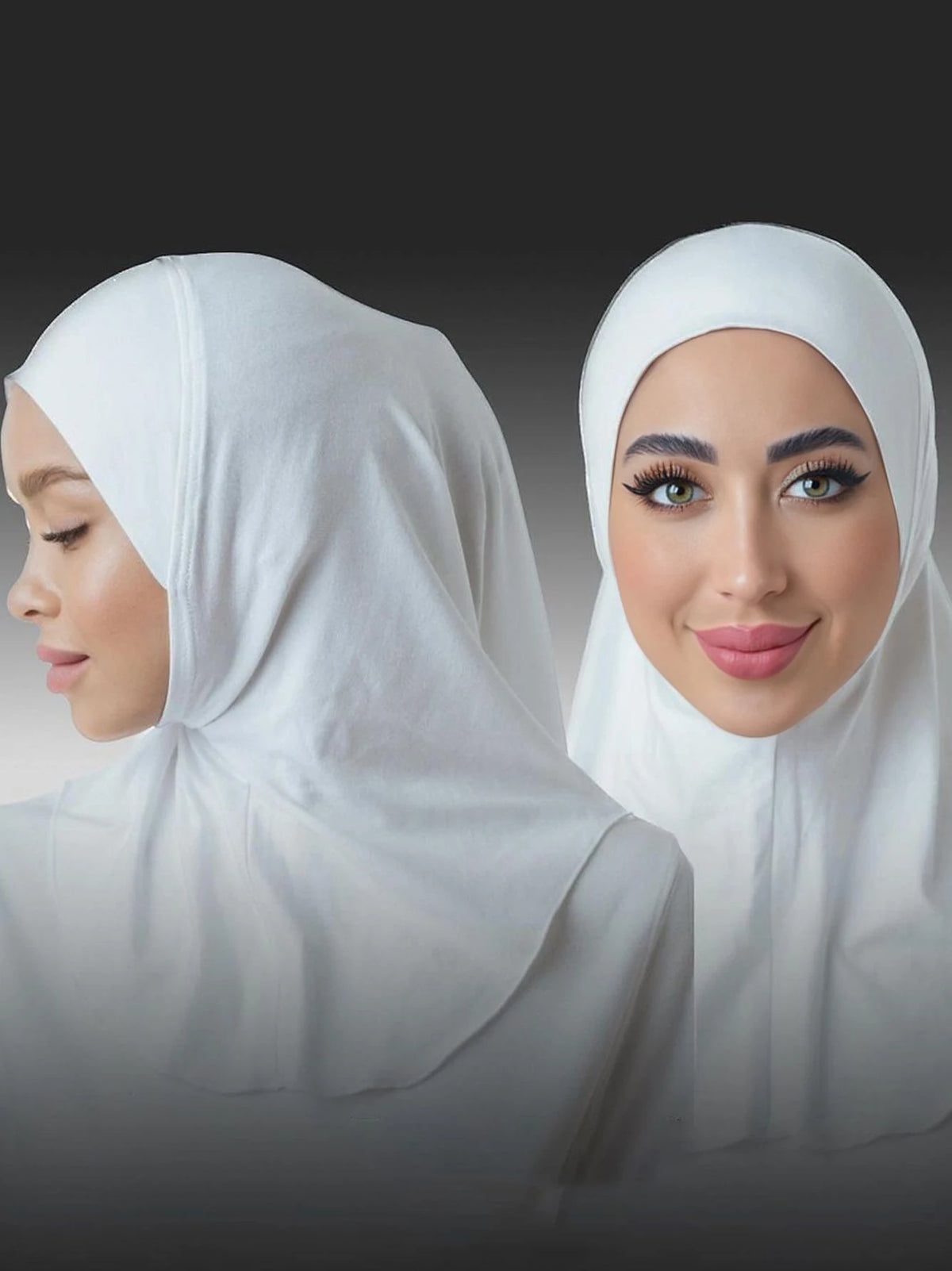 Islamic Full Cover Underscarf Stretch Turban Cap Hijab Bonnet Ready to Wear Snap Fastener Instant Hijab for Muslim Women