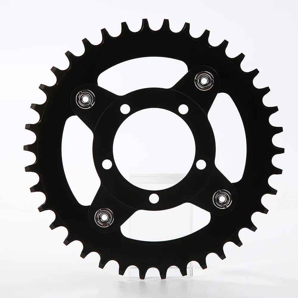 104BCD E-bike Chainring + Adapter For Bafang BBS01 BBS02 Mid Drive Motor Electric Bicycle Aluminum Alloy 32T 34T 36T 38T