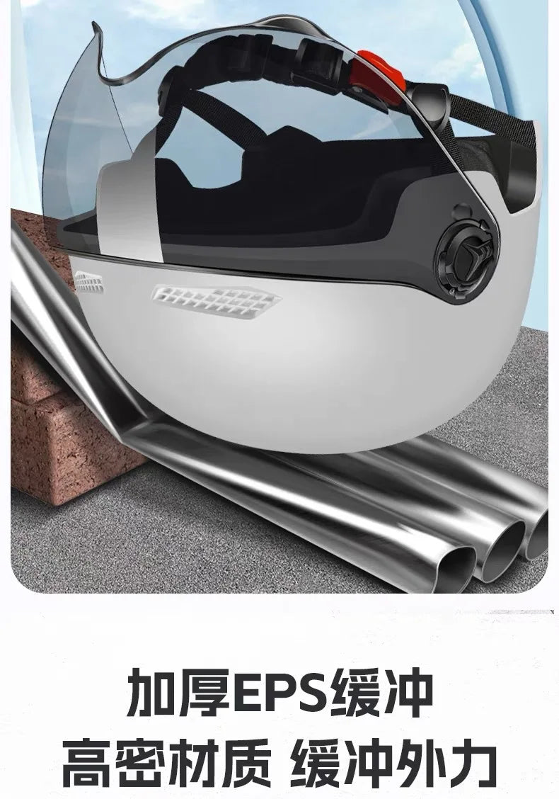 2025 E-Bike Motorcycle Half Helmet - Universal for Men Women