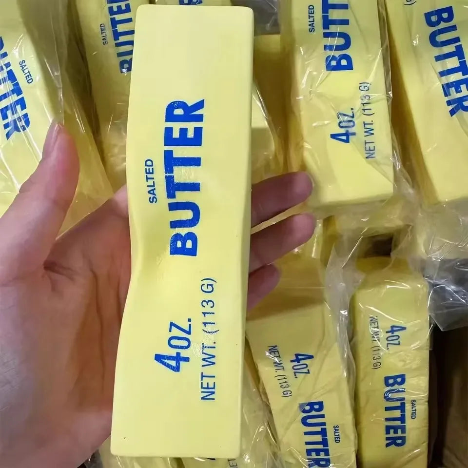 2026 New Butter Stick Fidget Toys Squishy Elastic Cheese Stick Funny Decompression Stress Anxiety Relief Game Squeeze Prank Toy