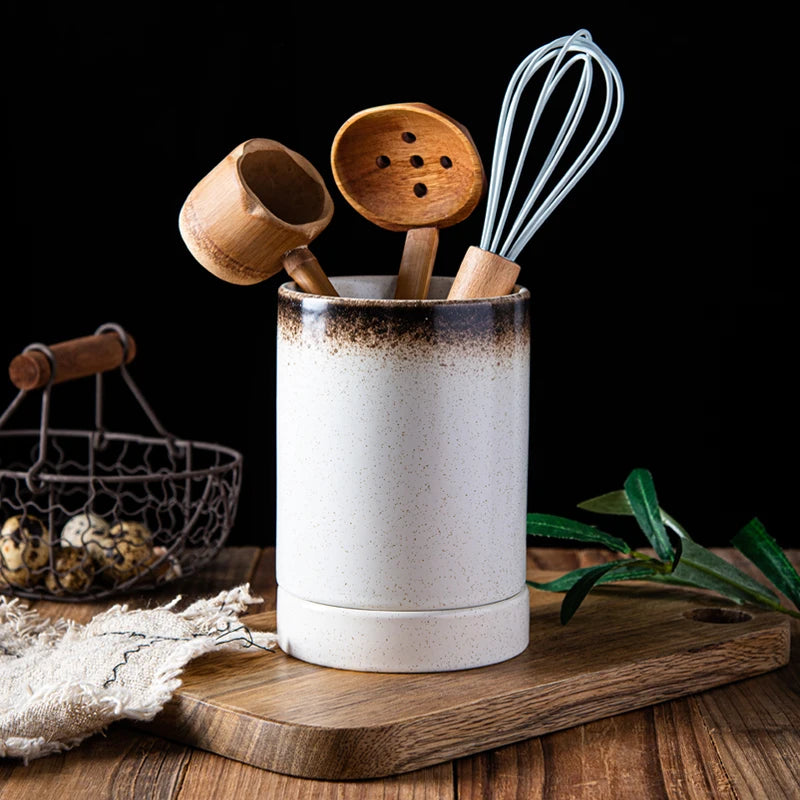 Japanese Ceramic Kitchen Restaurant Household Drain Chopsticks Storage Rack Chopsticks Box Creative Tableware Kitchen Supplies