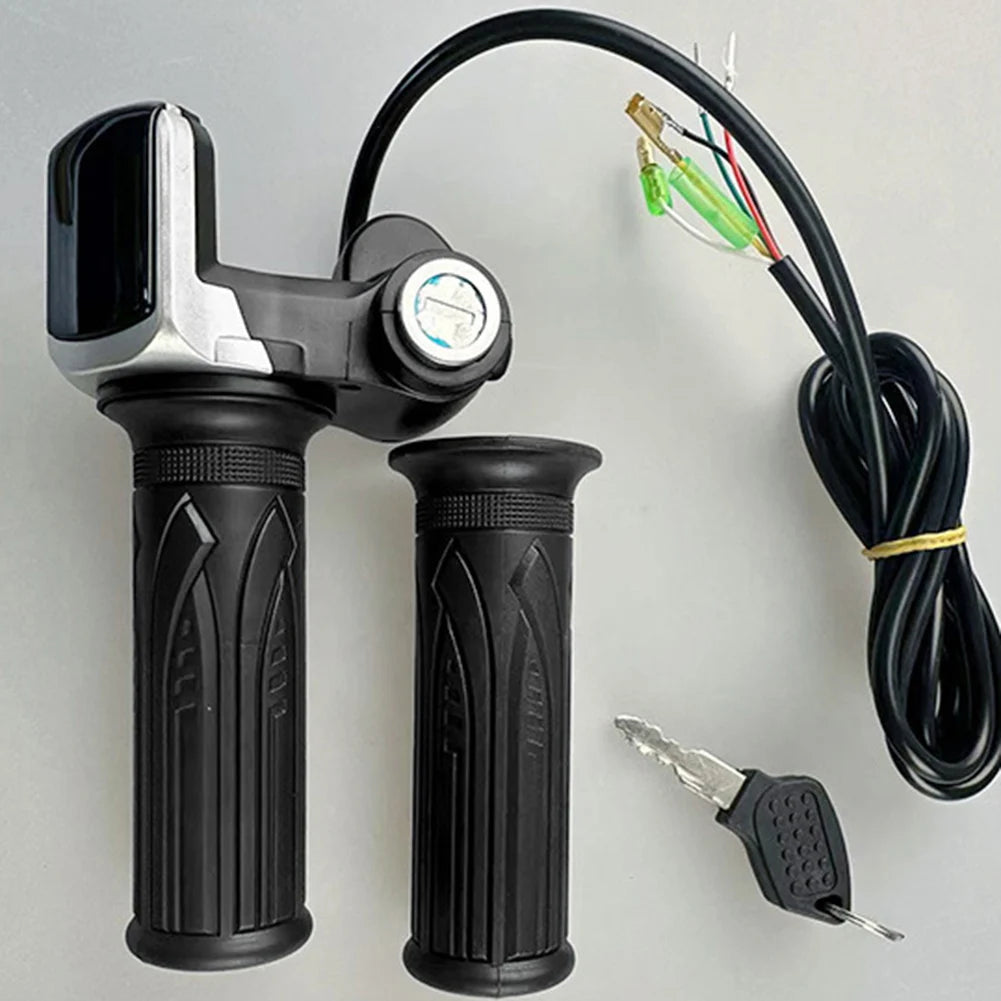 36/48V E-Bike Throttle Accelerator Electric Scooter Grip Handlebar With LED Display Electric Bicycle Accessories