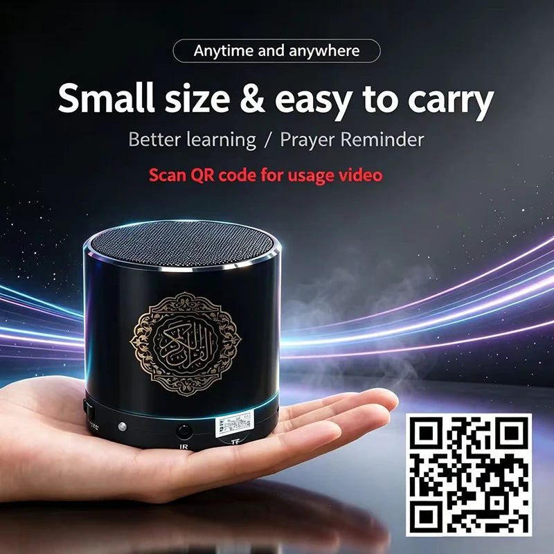 Islamic Arab Quran Mini Bluetooth Wireless Speaker Portable Muslim Azan Holy Ramadan FM Radio Music Sound Box Islam Koran Arabic