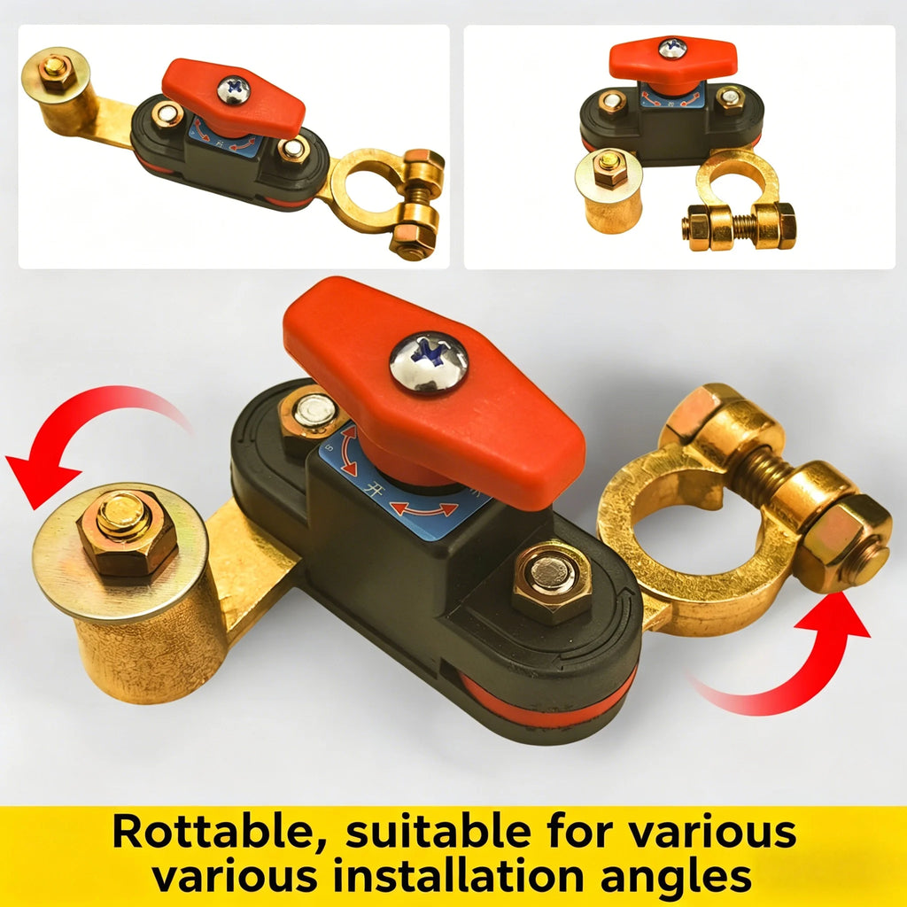 Autobatterie-Trennschalter 12V/24V ﻿ Automatischer Trennschalter, Anti-Stromausfall-Leckageschutz, universelle Autoteile