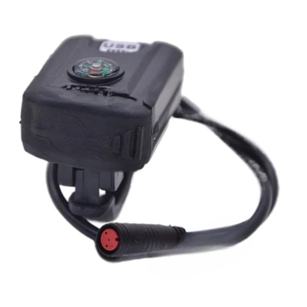 1pcs 36-48V Battery Charger- USB Adapter For Ebikes 5V2.1A USB Output Electric Bicycle For Charger- Mount For Motorcycle Scooter