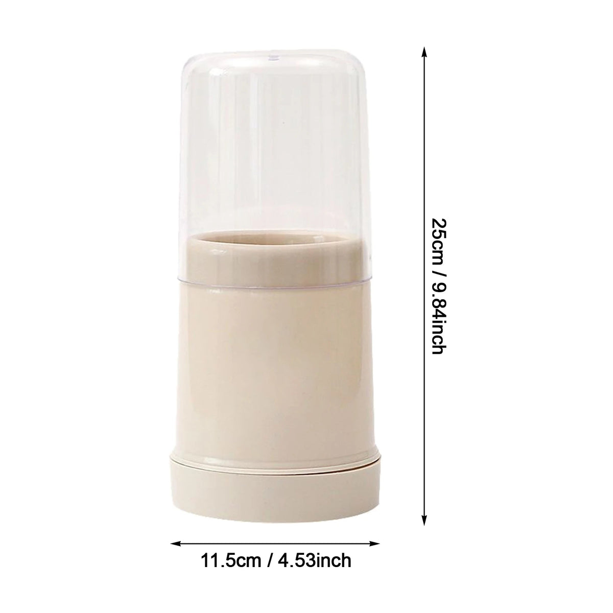 Kitchen Utensil Round Holder with Lid Plastic Cutlery Storage Holder Round Cutlery Drainer for Home Utility Storage Accessories
