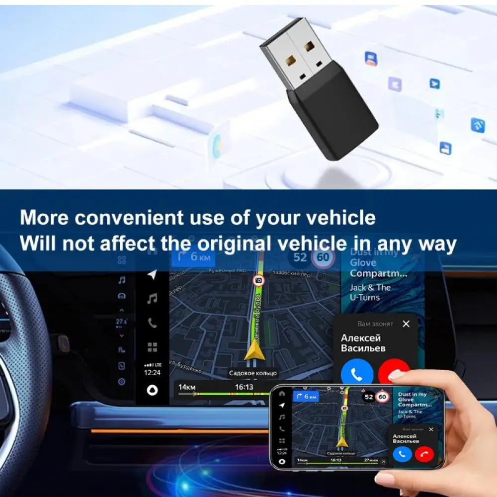 Wireless Adapter Smart Wireless CarPlay Android Auto USB Dongle WiFi Bluetooth Auto Connection OTA Upgrade für Original-Autos