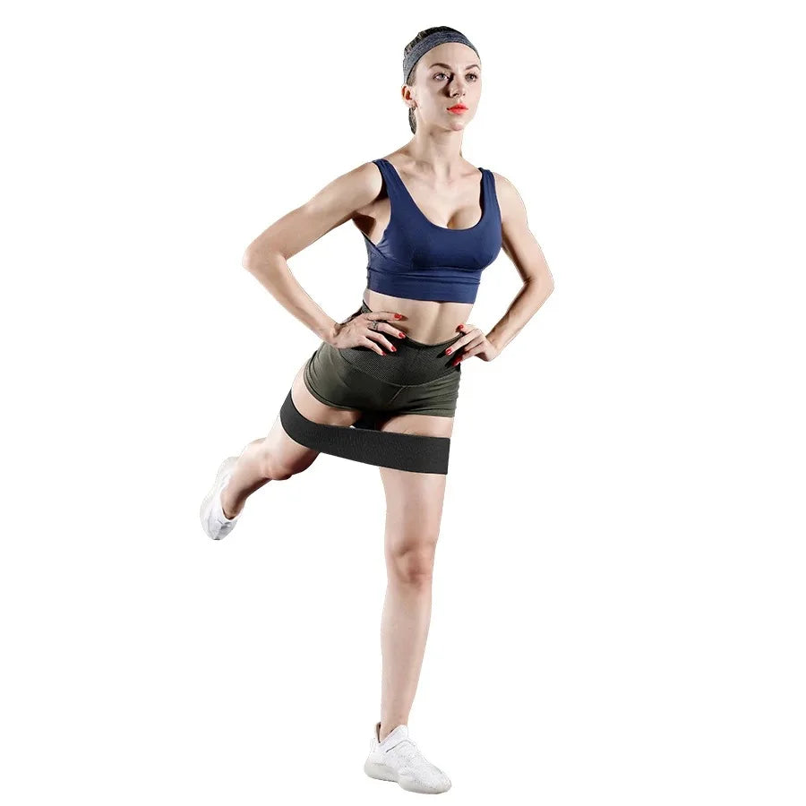 Glute Thigh Elastic Workout Bands Fabric Resistance Hip Booty Bands Squat Circle Stretch Fitness Strips Loops Yoga Gym Equipment