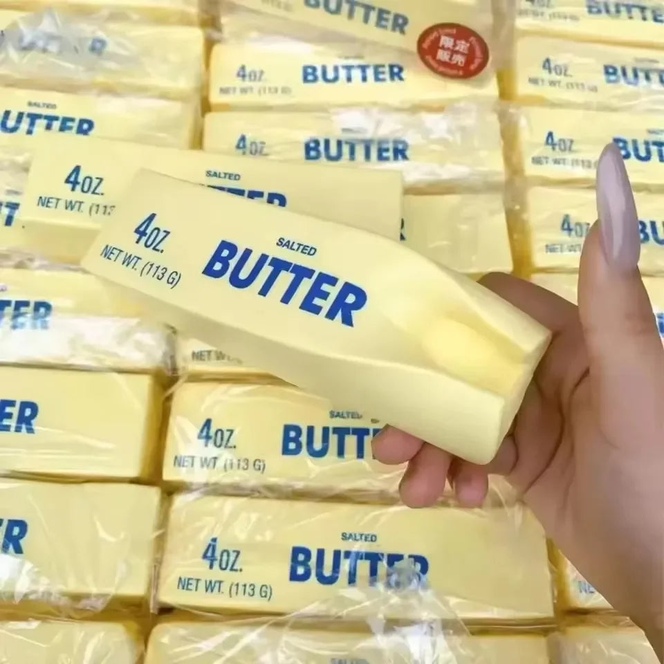 2026 New Butter Stick Fidget Toys Squishy Elastic Cheese Stick Funny Decompression Stress Anxiety Relief Game Squeeze Prank Toy