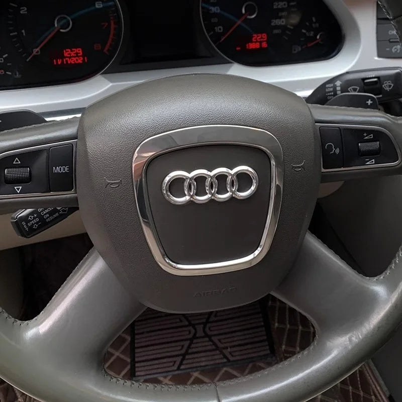 Auto Lenkrad Rahmen Dekorative Hülse Ersatzteile Für Audi A3 8P S3 A4 B6 B7 B8 A5 A6 C6 Q7 Q5 2003-2013 Auto Teile