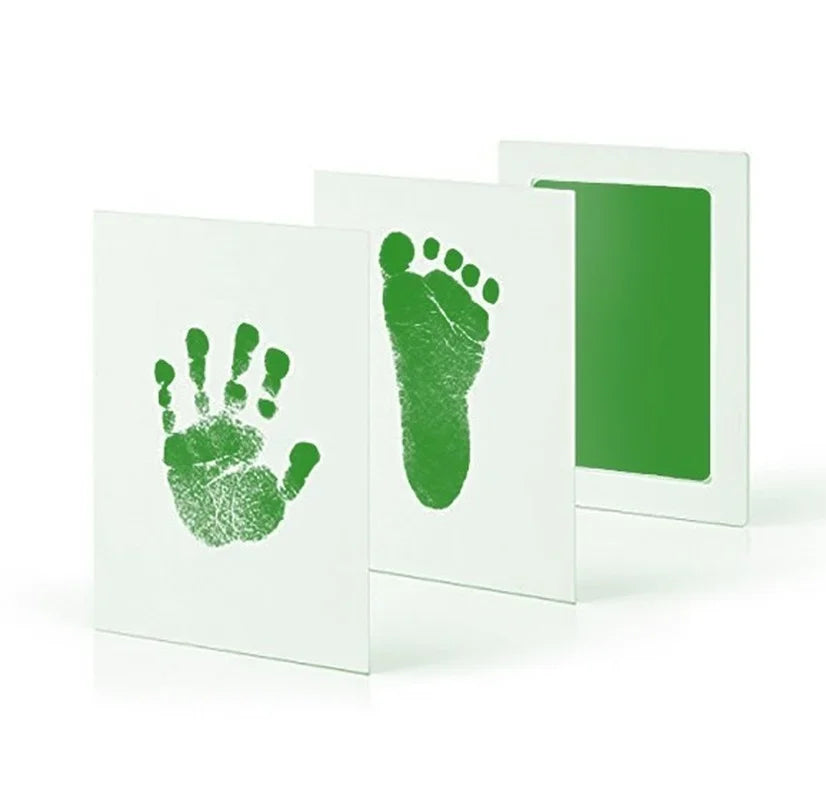 2 Set Baby Handprint Footprints Ink Pads Safe Non-toxic No-Touch Skin Inkless Inkpad Kits Pet Cat Dog Paw Prints Souvenirs Gifts