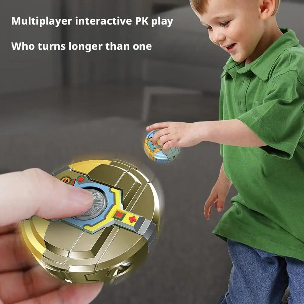 Transformable Fidget Spinners Funny Sensory Fidget Toys Deformable DIY Round to Robot Fingertip Toys for Kids Party Gifts
