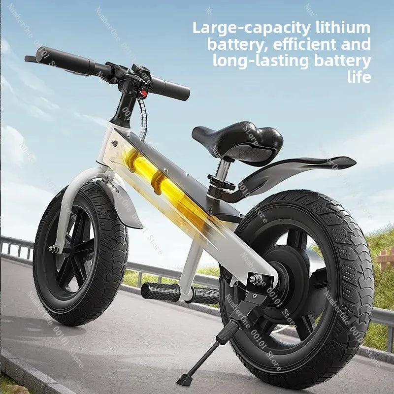 2026 Kids Electric Balance Bike Adjustable Speed Children Bicycle Ride On Training Scooter for Boys Girls New Style Pedal