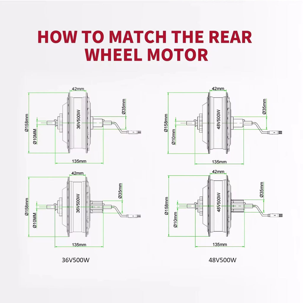 Wheel Hub Motor Ebike Kit 36V 48V 250W 350W 500W Hub Motor Rear Engine Cassette Freewheel Electric Conversion Bicycle Kit