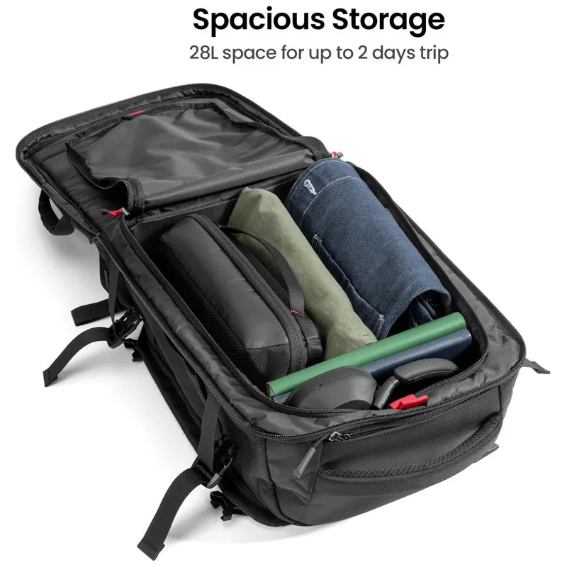 Reiserucksack 28L, Wasserdichter und Leichter Business-Rucksack für Handgepäck, Geeignet für Kurze Geschäftsreisen