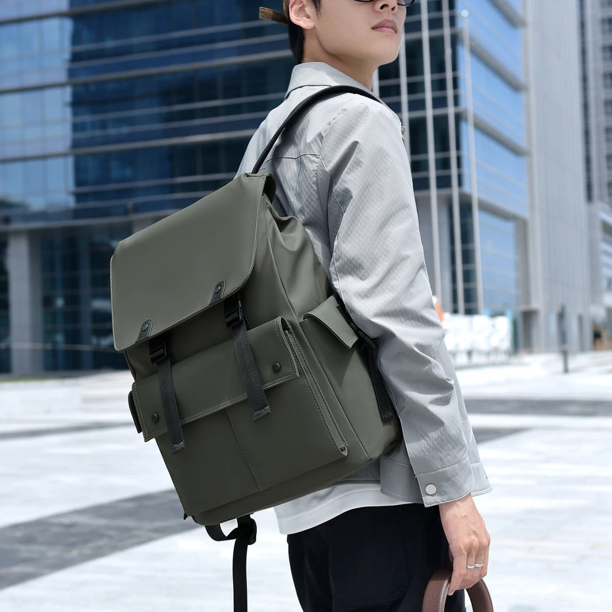 Leichter 15,6-Zoll-Laptop-Rucksack, wasserdicht, multifunktional, Reise-, Wander-, Schulrucksack, Mochila für Herren, Business, mit mehreren Taschen