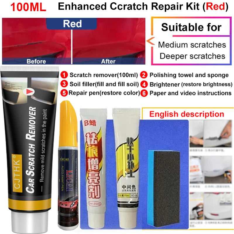 Auto Kratzer Entferner Farbe Pflege Werkzeuge Auto Swirl Entferner Kratzer Reparatur Polieren Auto Körper Schleifen Verbindung Anti Scratch Wachs