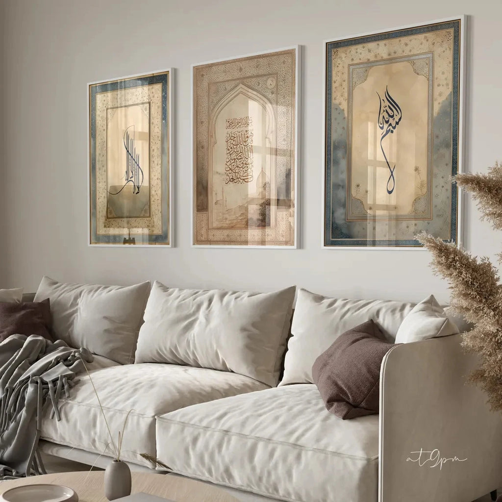 Modern,Religion Islamic  Calligraphy Quran Wall Art Print Canvas Painting Poster Picture For Living Room,Bedroom Home Decor