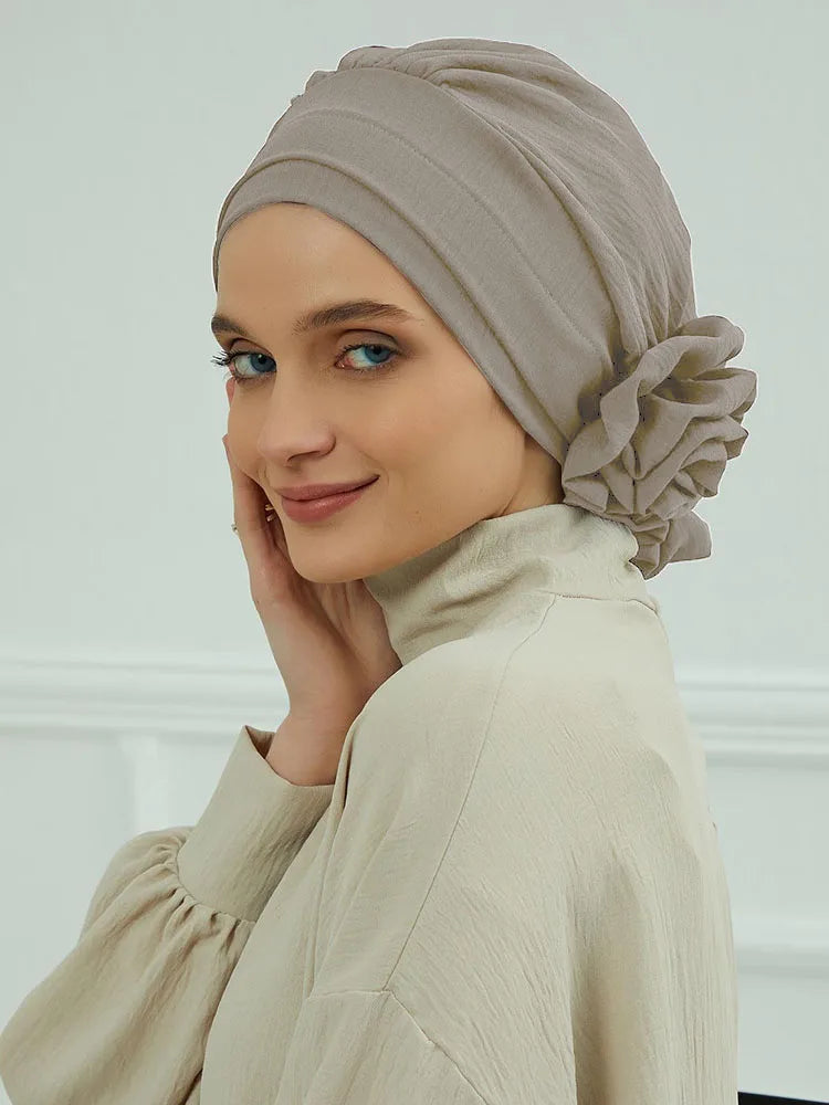 Islamische Hut Hijabs für Frau trend ige Blume Kopftuch Unter kappe Motorhaube Frauen muslimischen Turban Hut Damen Kopf wickel Bandana Schädel kappe