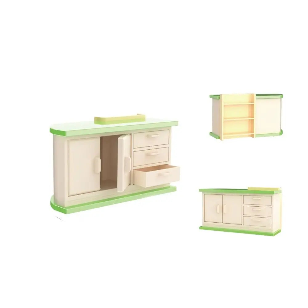 1:12 Dollhouse Miniature Furniture Accessories ABS Sofa Floor Lamp Shelf Kettle Doll House Bedroom Kitchen Furniture Model