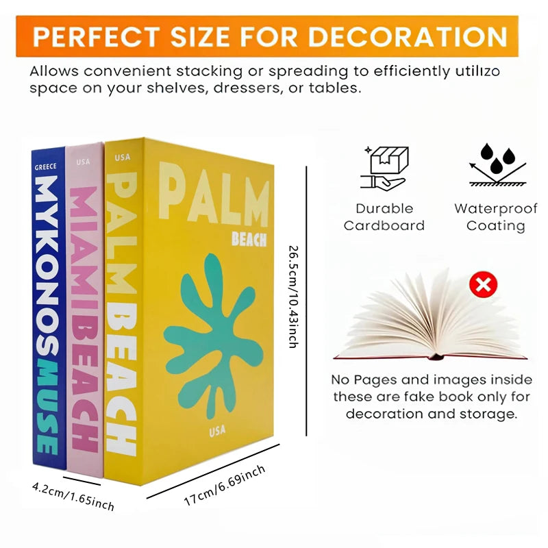 Islamic Mosque Kabaa Luxury Fake Book Home Decor Decorative Books Storage Box Simulation Book Coffee Table Interior Decoration