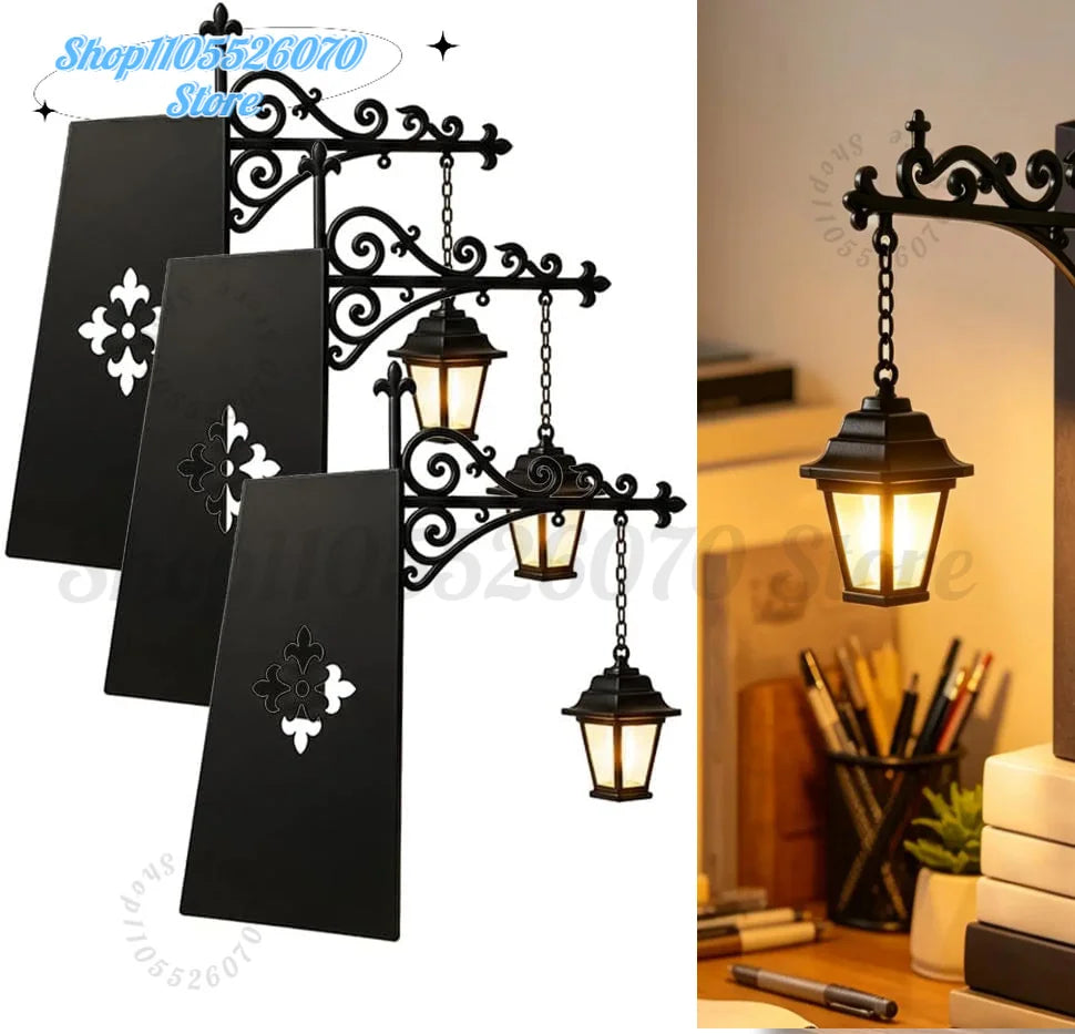 2026 Library Lantern-Decorative Bookshelf Lighting, Warm LED Nightlight, Miniature Shelf Light, Home Desk Hanging Ornament