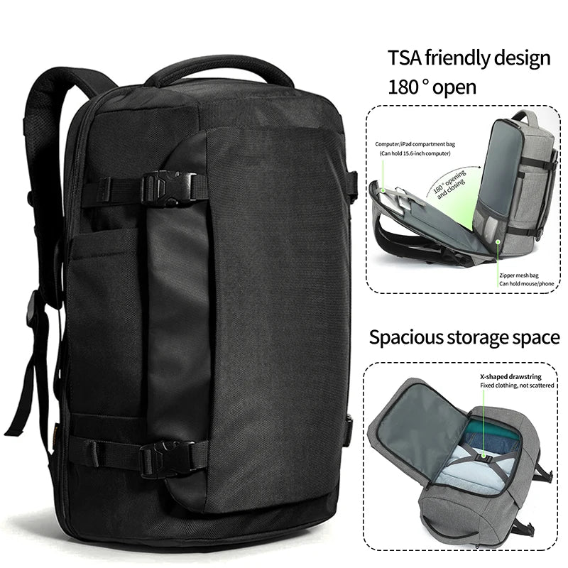 Reiserucksack 28L, Wasserdichter und Leichter Business-Rucksack für Handgepäck, Geeignet für Kurze Geschäftsreisen