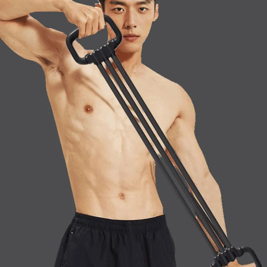 Adjustable Shoulder, Back, and Chest Muscle Trainer with Multi Functional Fitness High Elasticity Arm Stretching Elastic Rope